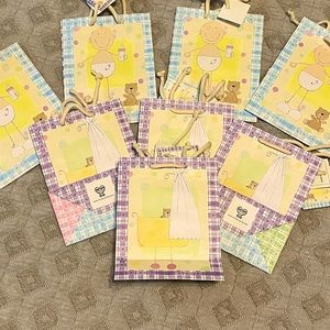 Gift Bags- Small Set of 7 - Baby Theme